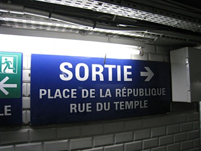 Je sors à République