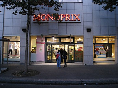 Je vais à Monoprix