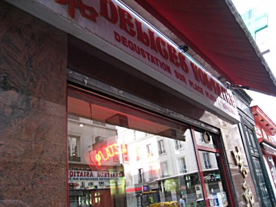 Je vais au traiteur chinois