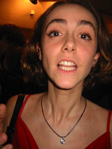 Je discute avec une amie de Medhi