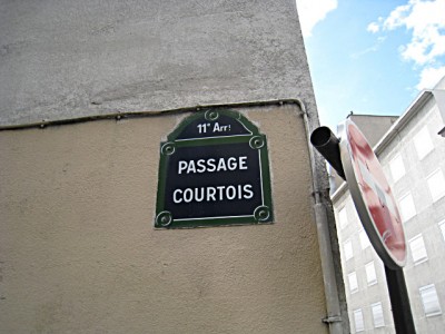 J'arrive au passage Courtois