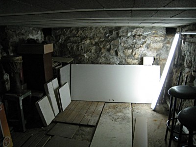 L'intérieur de la cave