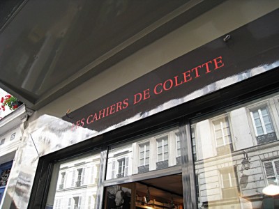 Je vais à la librairie 'Les cahiers de Colette'