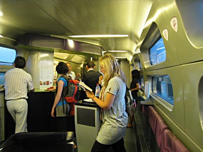 L'intérieur du wagon