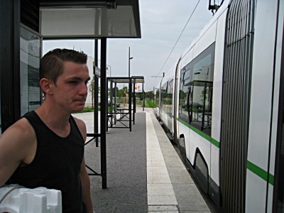Un tramway arrive