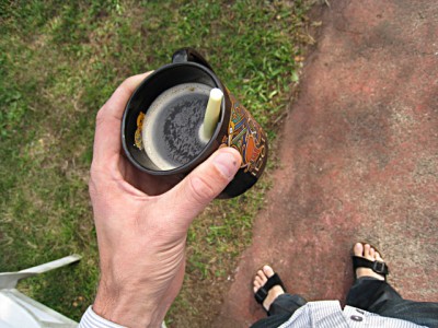Je me prépare un café