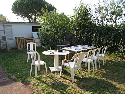 Nous allons dans le jardin