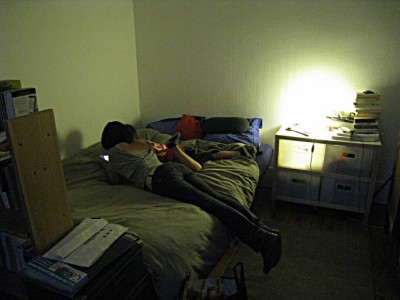 Les enfants sont dans la chambre