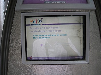 Je m'abonne à Vélib