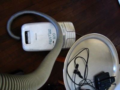 Je passe l'aspirateur