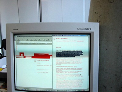 Nous travaillons sur le site