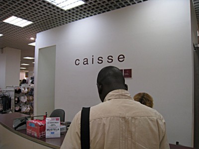 Je paye à la caisse