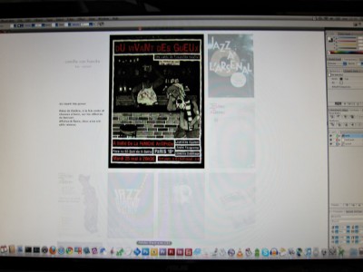 Nous travaillons sur son site