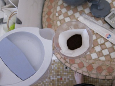 Je me prépare du café