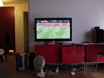 Nous regardons la finale de la coupe du monde de football