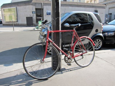 Je gare mon vélo