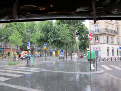 Il se met à pleuvoir