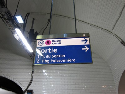 Je sors à Bonne nouvelle