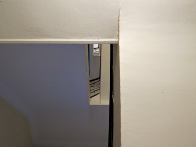 Nous montons les escaliers