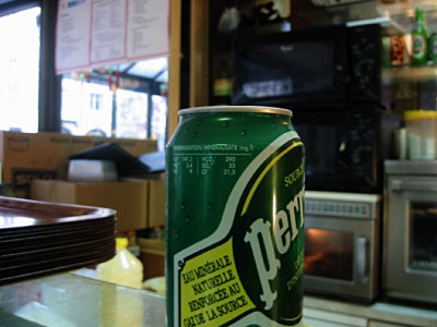 J'achète un perrier au traiteur chinois
