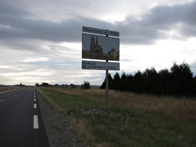 J'approche d'Évreux