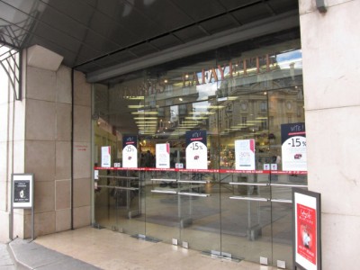 Je vais aux Galeries Lafayette