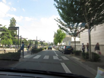 Nous repartons en voiture