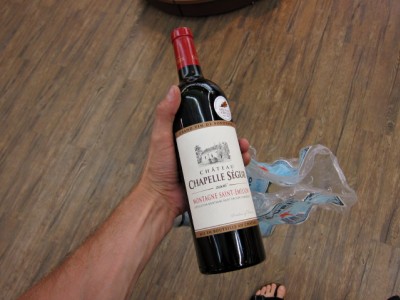 Je prends du vin