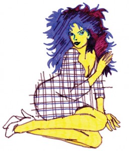 fille tramée