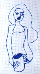 femme au récipient II