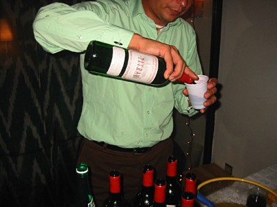 Je bois du vin