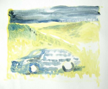 Voiture dans la nature