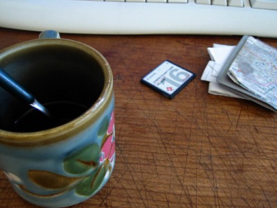Je bois un café