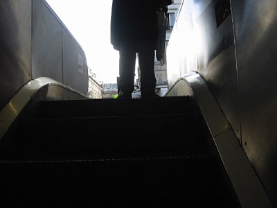 Je sors du métro