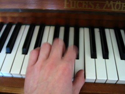 Je joue du piano