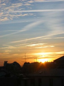 Coucher de soleil parisien