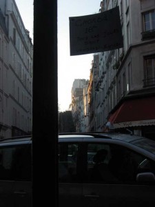 Vue du troquet