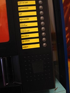 Je prends un café