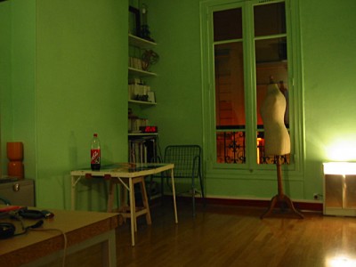 Elle a tout peint en vert