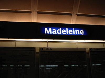 Je change à Madeleine