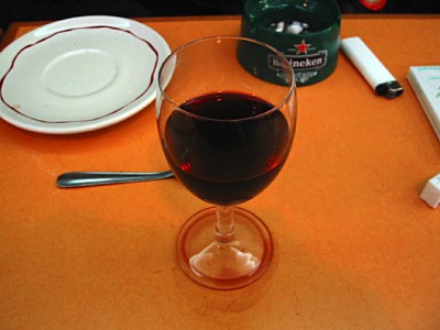 Je bois du vin