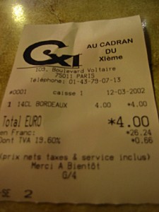 Le ticket