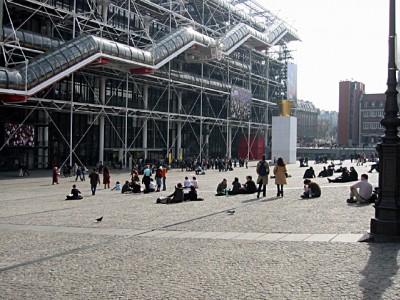 Je vais à Beaubourg