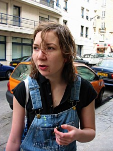 En partant nous croisons Amandine qui habite dans le coin