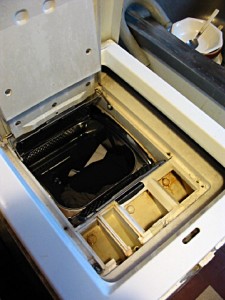 Je sors le linge de la machine à laver