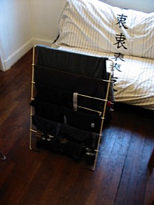 Le linge est étendu