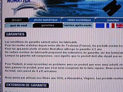 Je vérifie que je vais pouvoir profiter de la garantie pour faire réparer mon appareil photo