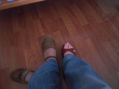 Je change mes chaussures