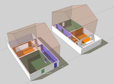 axonométrie du projet