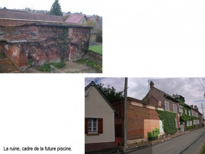 vues de la ruine, état existant